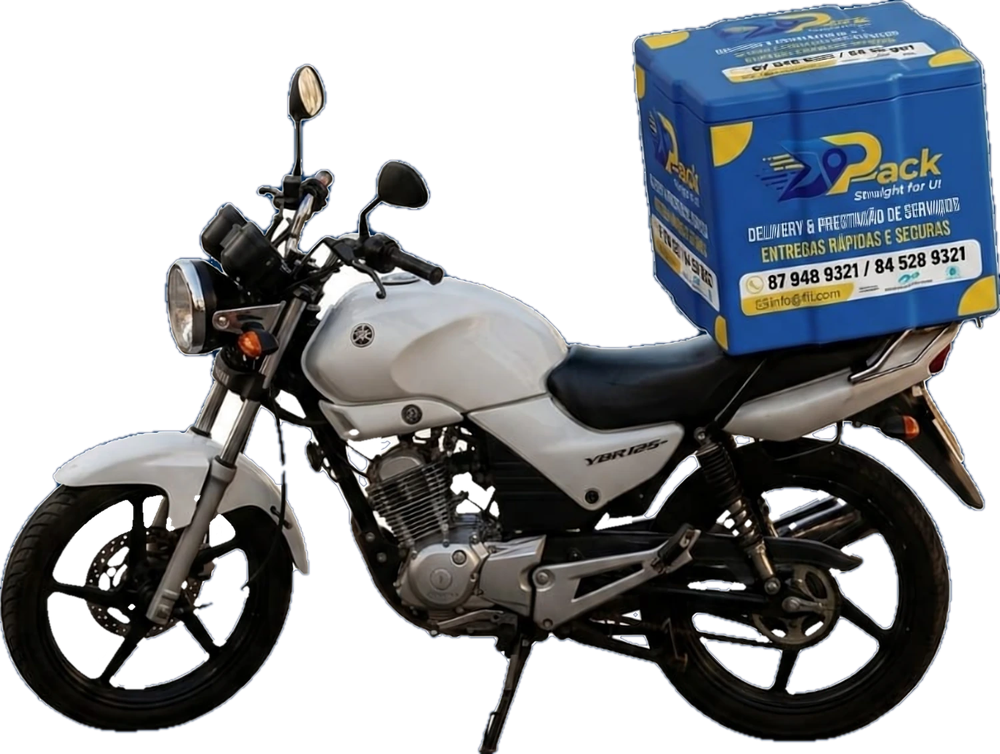 Mota de entregas DPack com caixa térmica