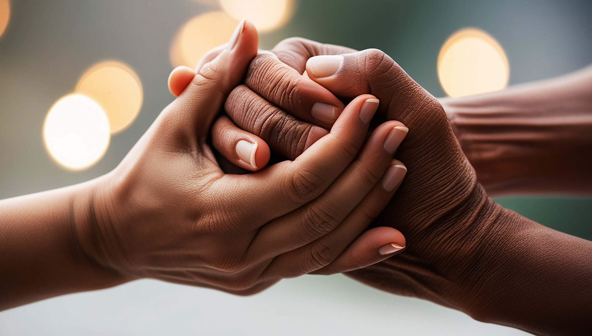 Aperto de mãos simbolizando parceria
